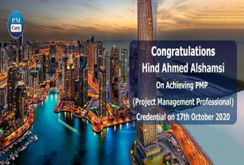 Congratulations Hind on Achieving PMP..!